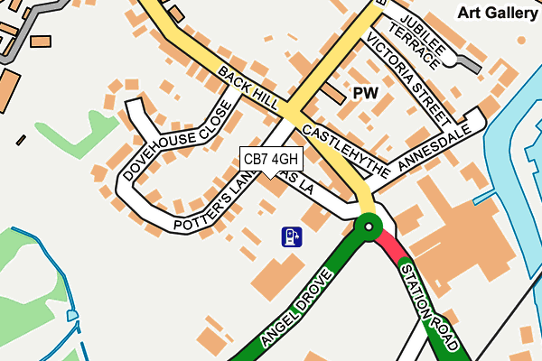 CB7 4GH map - OS OpenMap – Local (Ordnance Survey)