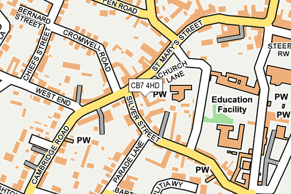 CB7 4HD map - OS OpenMap – Local (Ordnance Survey)