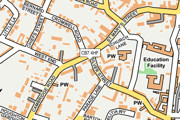 CB7 4HF map - OS OpenMap – Local (Ordnance Survey)