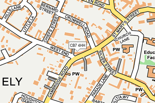 CB7 4HH map - OS OpenMap – Local (Ordnance Survey)