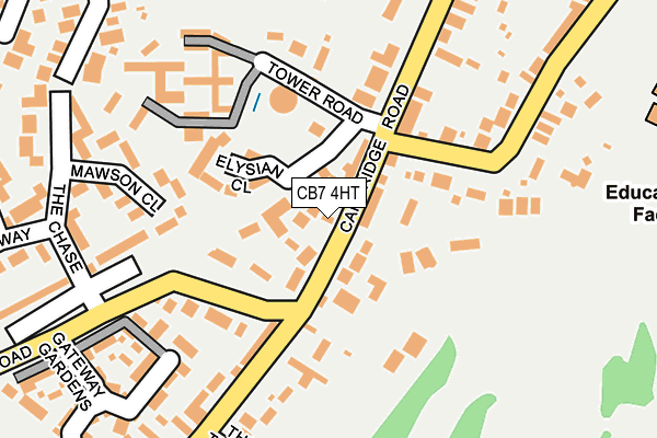 CB7 4HT map - OS OpenMap – Local (Ordnance Survey)