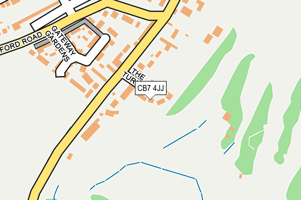 CB7 4JJ map - OS OpenMap – Local (Ordnance Survey)