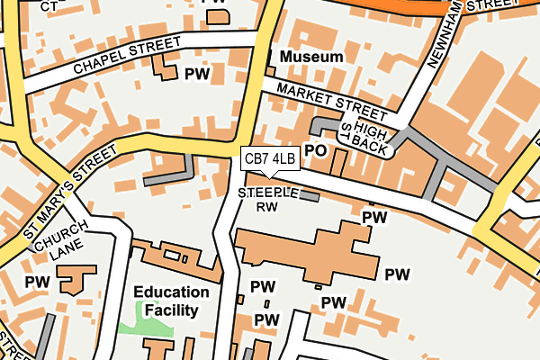 CB7 4LB map - OS OpenMap – Local (Ordnance Survey)