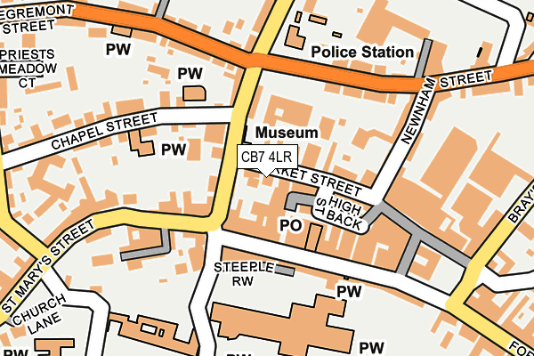 CB7 4LR map - OS OpenMap – Local (Ordnance Survey)