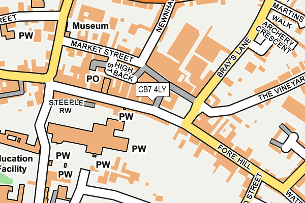 CB7 4LY map - OS OpenMap – Local (Ordnance Survey)