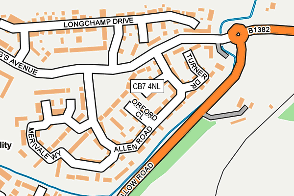 CB7 4NL map - OS OpenMap – Local (Ordnance Survey)