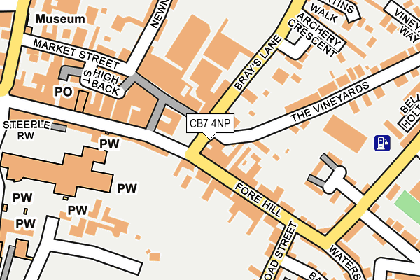 CB7 4NP map - OS OpenMap – Local (Ordnance Survey)