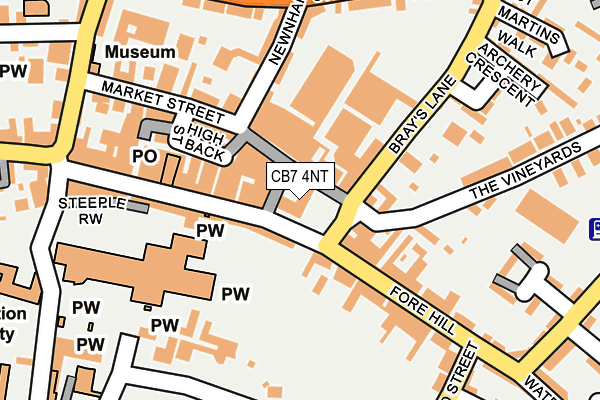 CB7 4NT map - OS OpenMap – Local (Ordnance Survey)