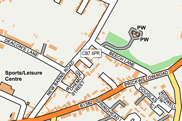 CB7 4PR map - OS OpenMap – Local (Ordnance Survey)