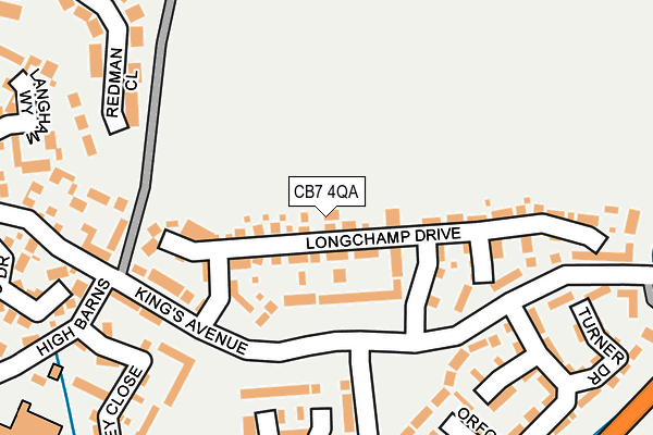 CB7 4QA map - OS OpenMap – Local (Ordnance Survey)