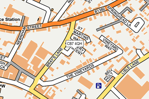 CB7 4QH map - OS OpenMap – Local (Ordnance Survey)