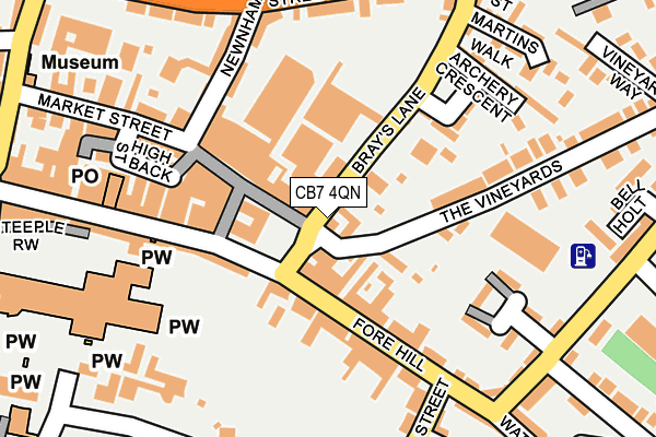 CB7 4QN map - OS OpenMap – Local (Ordnance Survey)