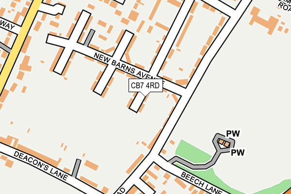 CB7 4RD map - OS OpenMap – Local (Ordnance Survey)