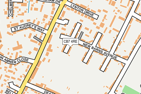 CB7 4RE map - OS OpenMap – Local (Ordnance Survey)