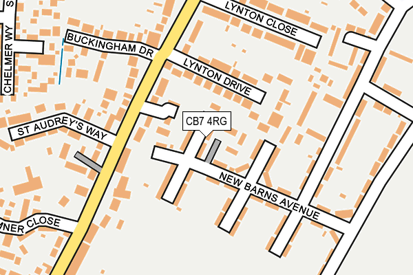 CB7 4RG map - OS OpenMap – Local (Ordnance Survey)