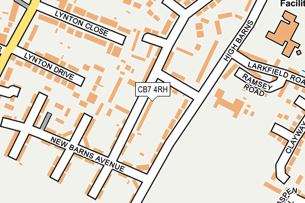 CB7 4RH map - OS OpenMap – Local (Ordnance Survey)