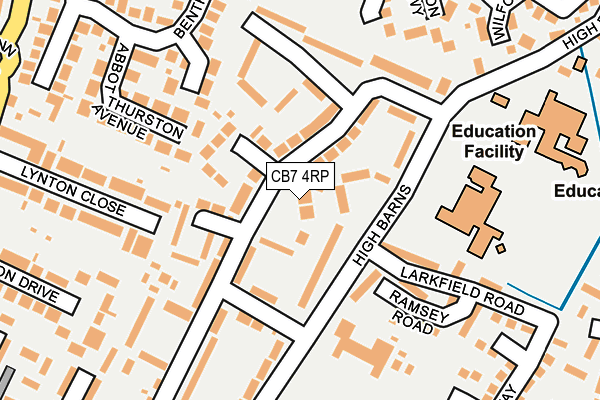 CB7 4RP map - OS OpenMap – Local (Ordnance Survey)