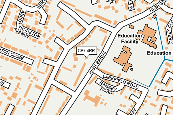 CB7 4RR map - OS OpenMap – Local (Ordnance Survey)