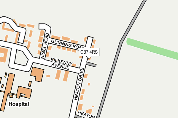 CB7 4RS map - OS OpenMap – Local (Ordnance Survey)