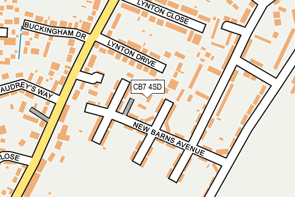 CB7 4SD map - OS OpenMap – Local (Ordnance Survey)