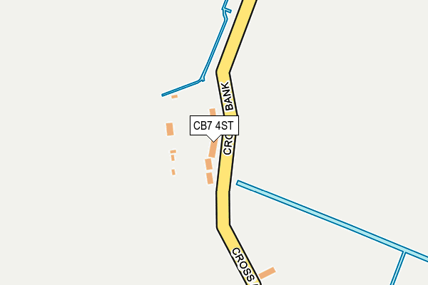 CB7 4ST map - OS OpenMap – Local (Ordnance Survey)