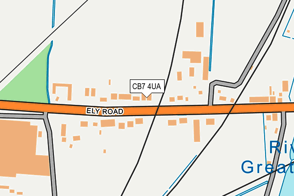 CB7 4UA map - OS OpenMap – Local (Ordnance Survey)