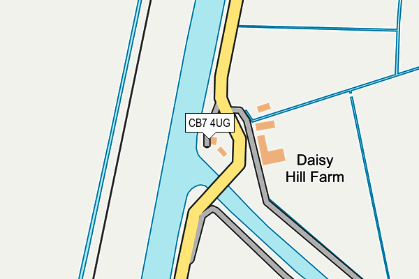 CB7 4UG map - OS OpenMap – Local (Ordnance Survey)