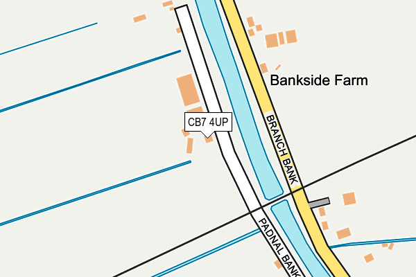 CB7 4UP map - OS OpenMap – Local (Ordnance Survey)