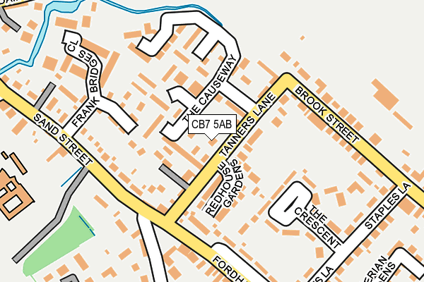 CB7 5AB map - OS OpenMap – Local (Ordnance Survey)