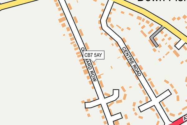 CB7 5AY map - OS OpenMap – Local (Ordnance Survey)