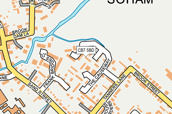 CB7 5BD map - OS OpenMap – Local (Ordnance Survey)