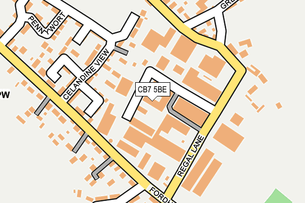CB7 5BE map - OS OpenMap – Local (Ordnance Survey)