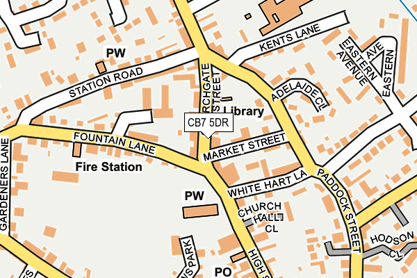 CB7 5DR map - OS OpenMap – Local (Ordnance Survey)
