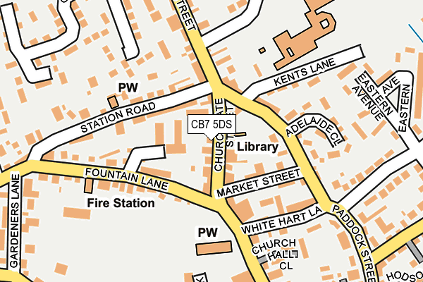 CB7 5DS map - OS OpenMap – Local (Ordnance Survey)