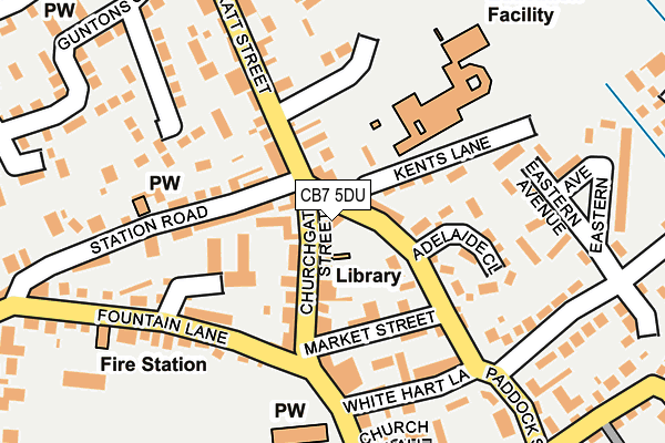 CB7 5DU map - OS OpenMap – Local (Ordnance Survey)