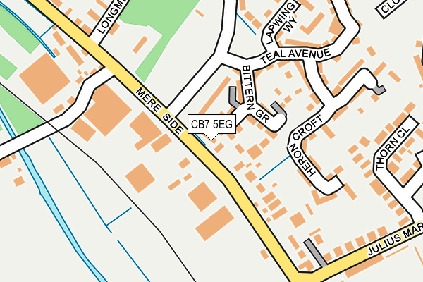 CB7 5EG map - OS OpenMap – Local (Ordnance Survey)