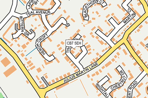 CB7 5EH map - OS OpenMap – Local (Ordnance Survey)