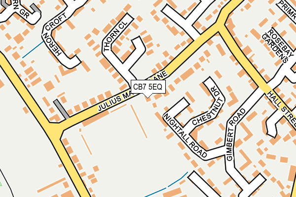 CB7 5EQ map - OS OpenMap – Local (Ordnance Survey)