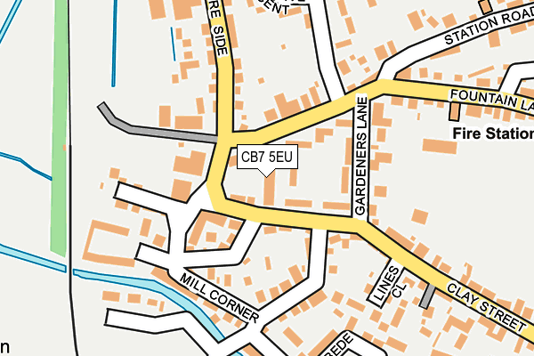 CB7 5EU map - OS OpenMap – Local (Ordnance Survey)