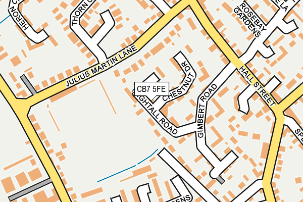 CB7 5FE map - OS OpenMap – Local (Ordnance Survey)