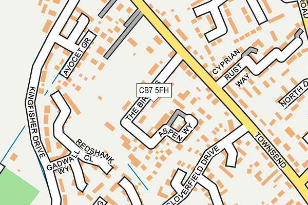 CB7 5FH map - OS OpenMap – Local (Ordnance Survey)