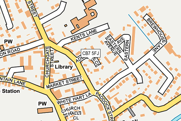 CB7 5FJ map - OS OpenMap – Local (Ordnance Survey)