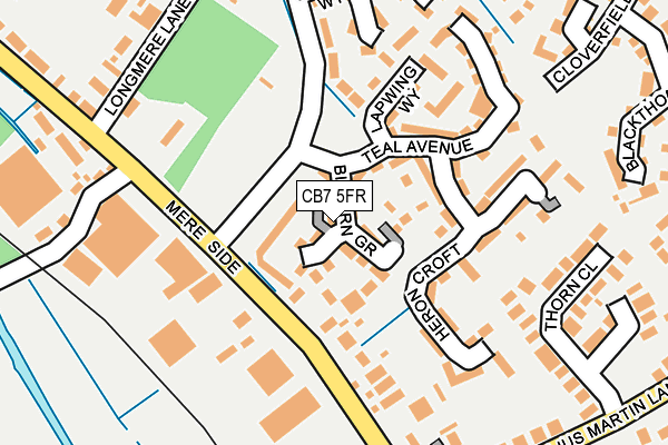 CB7 5FR map - OS OpenMap – Local (Ordnance Survey)
