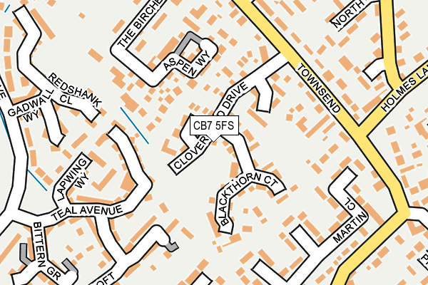 CB7 5FS map - OS OpenMap – Local (Ordnance Survey)