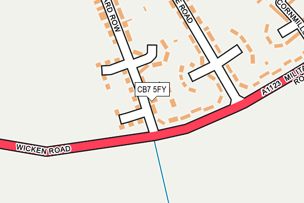 CB7 5FY map - OS OpenMap – Local (Ordnance Survey)