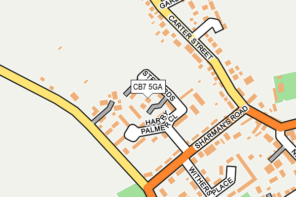 CB7 5GA map - OS OpenMap – Local (Ordnance Survey)