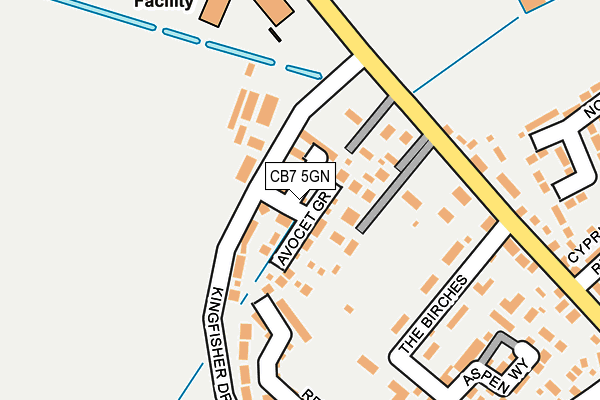 CB7 5GN map - OS OpenMap – Local (Ordnance Survey)