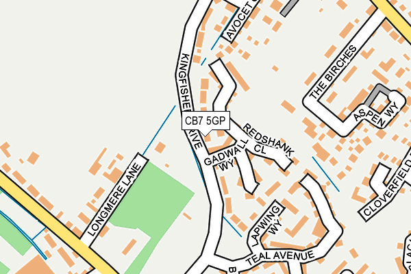 CB7 5GP map - OS OpenMap – Local (Ordnance Survey)