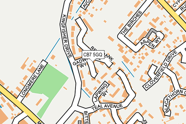 CB7 5GQ map - OS OpenMap – Local (Ordnance Survey)