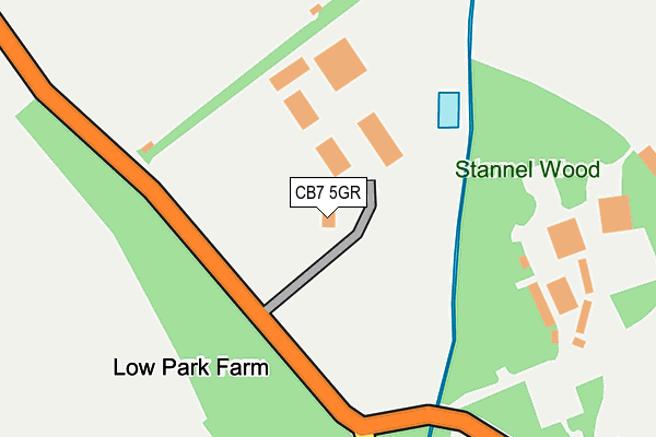 CB7 5GR map - OS OpenMap – Local (Ordnance Survey)